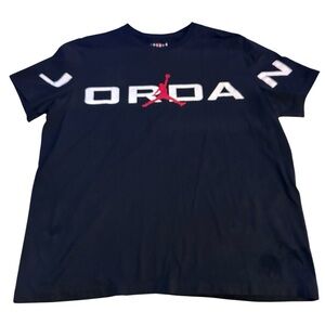 Jordan Black and Red Logo T-Shirt